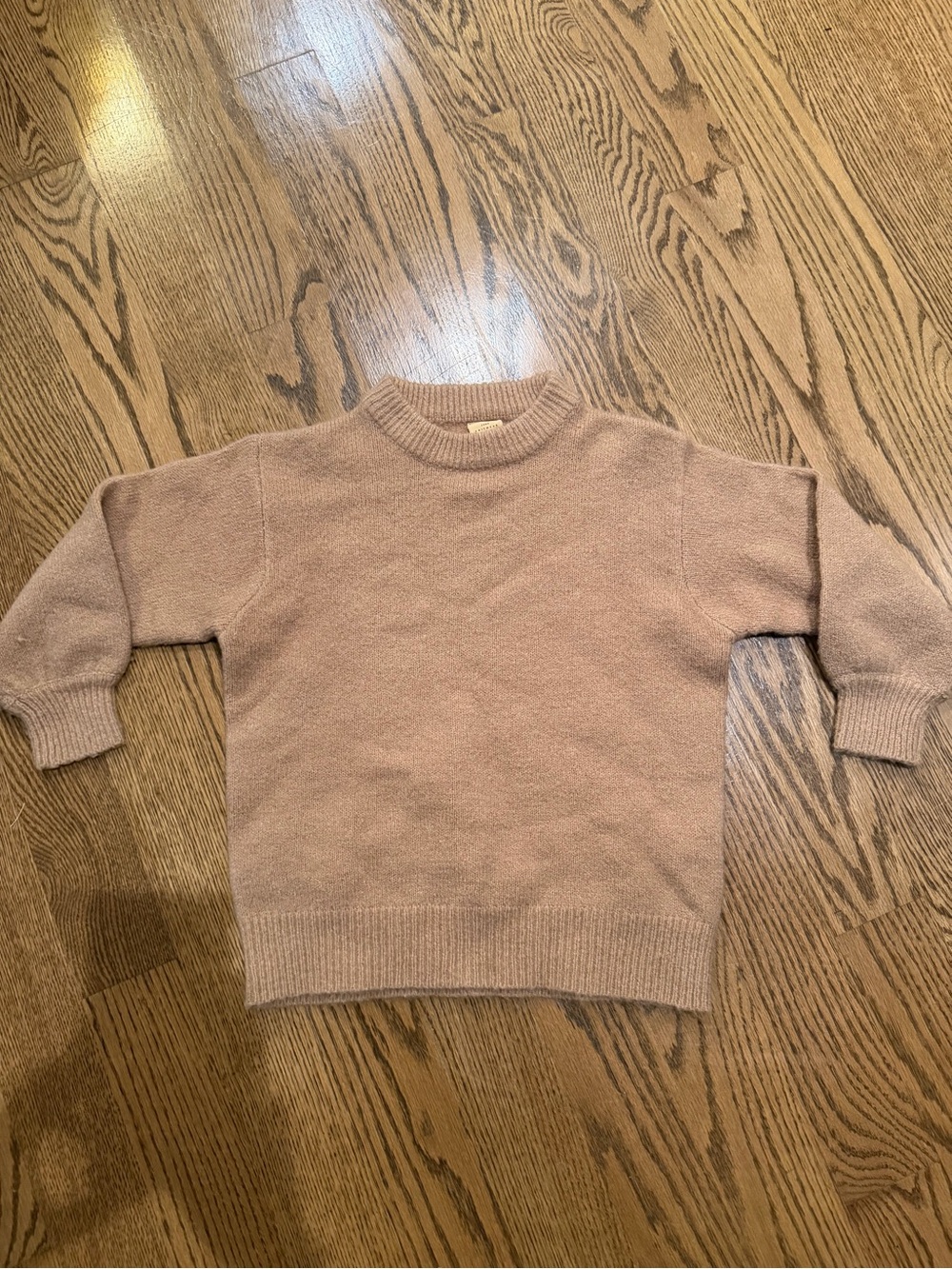 Zara Crewneck Sweater in Beige